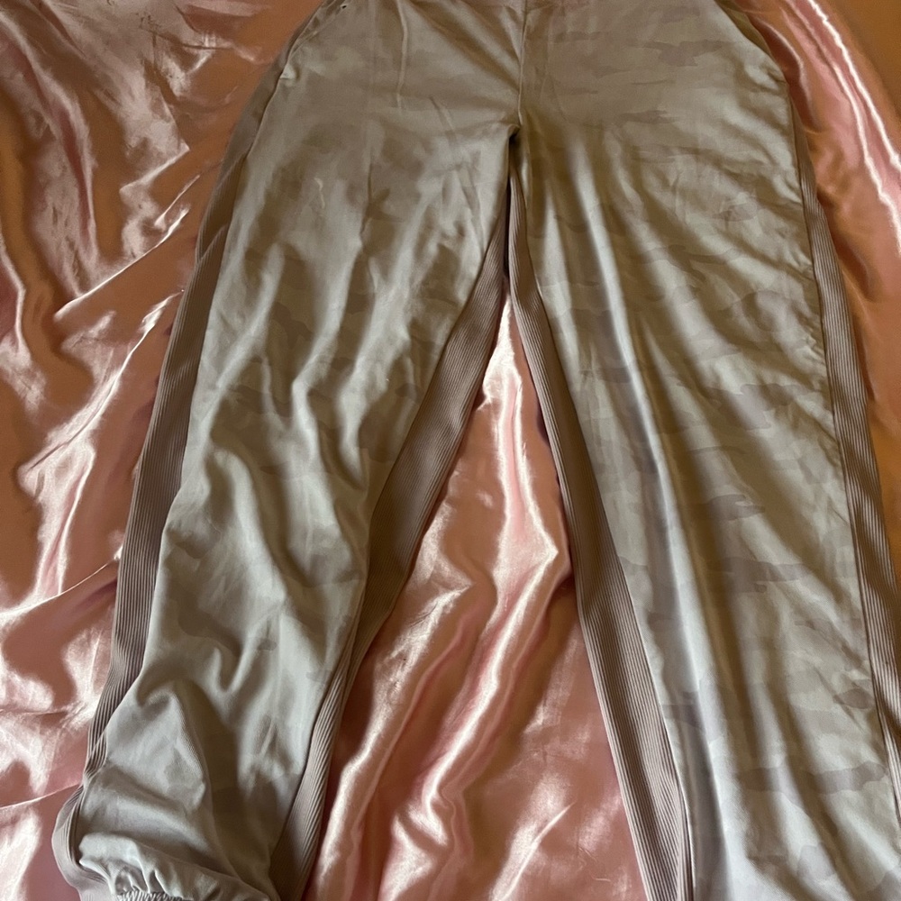 purple athleta camp joggers